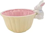 OSOLADY 1Pc Adorable Chic Ceramic Bowl for Lightweight and Portable Eating Bowl for Snacks and Desserts Safe for Home and Parties