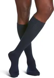 Sigvaris Casual Cotton Socks, Navy, 15-20mmHg (Size: B) Navy