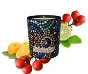 Nullarbor Bite - Quandong, Bergamot & Orange Scented Soy Paraffin Candle 40hr Burn