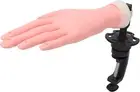 Silicone Nail Practice Hand with Desktop Bracket, Mannequin Hands for Nails Prac