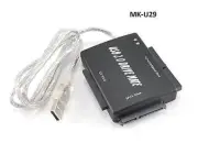 USB 2.0 to SATA/ IDE 2.5", 3.5", 5.25" Hard Drive/ CD/ DVD Drive Adapter, MK-U29