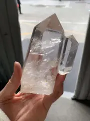 481g Natural Clear Quartz Obelisk Crystal Energy Tower Reiki Gem Decor