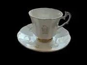 MC Red Rose Tea Cup Of Fortune 2 Cup & Saucer Taylor & Kent English Bone China