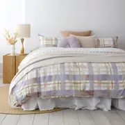 Bambury Dion Quilt Cover Set Soft Touch Woven Home Decor Bedding