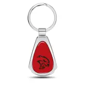 Dodge Hellcat on Red Dome Mirror Chrome Metal Teardrop Key Chain