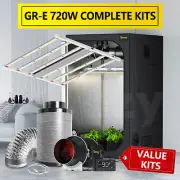 GROZY 720W LED Grow Light 150x150x200 Tent 6" Inline Fan w/ THC Ventilation Kit