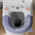 2pcs With Handle Toilet Seat Cushion Cartoon Toilet Pad Closestool Mat Bathroom