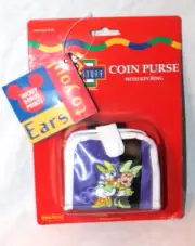 NEW IN PACKAGE 1999 VINTAGE MINNIE MOUSE/DAISY DUCK COIN PURSE PURPLE 3" X 4"