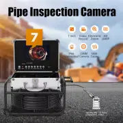 7" Monitor DVR 16GB Sewer Pipe Inspection Camera 23mm Lens Endoscope Camera 30M
