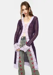 [dELiA*s by Dolls Kill] Free Spirit Crochet Duster