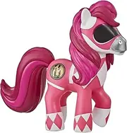 My Little Pony x Power Rangers Crossover Collection - Morphin Pink Pony 4.5" Figure - Power Rangers Inspired - Action Figure and Toys for Kids - Girls and Boys - Ages 4+