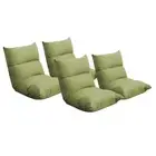 SOGA 4X Soft Cushion Lazy Floor Recliner Adjustable Sleeper Bed Couch Chair YG