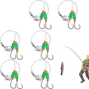 Surf Fishing Kit - Fishing Rigs with Double Hooks - Fishing Bait Rigs with Floats Fishing Beads for Flounder, Catfish, Dock, Surf Fishing