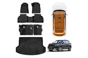 Boot Liner Back Seat Protector Floor Mat for Kia Seltos 2019-2022 Heavy Duty Car Trunk Seats Kick Mats Cover