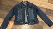 White Mark, Women's Blue Jean Jacket, Size XL New