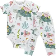 [KICPOAY] Baby Clothes Set Infant Bodysuits Pants Sets 0-24M For Boys Girls