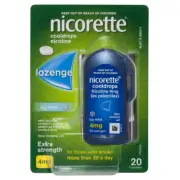 Nicorette Cooldrops Lozenge Icy Mint Extra Strength 4mg 20 Lozenges