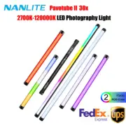 2Pcs NANLITE PavoTube II X 30X RGB LED Video Light Tube Full Color 2700K-12000K