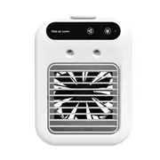 Desktop Electric Fan Mini Air Cooler Humidifier 3-in-1 Air Conditioner Fan 2 Speeds With Water Tank