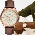 【FOSSIL】FENMORE 復古風多功能三眼手錶-44MM 開學 99狂買節(BQ2879)