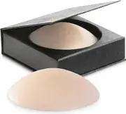 Nippies Nipple Cover - Sticky Adhesive Silicone Nipple Pasties - Reusable Pasty Nipple Covers For Women With Travel Box Creme Fits A-C Cups