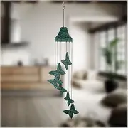 Hanging Wind Chimes， Retro Butterfly Wind Chime Home Decoration Metal Pendant Valentine's Day Courtyard Garden Living Room Shop Wind Chimes