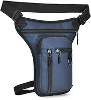 Rehmanniae Motorcycle Leg Bag, Drop Leg Bag For Men Women Outdoor Thigh Pouch, Durable Motorcycle Thigh Bag, Adjustable Drop Leg Pouch For For Fishing, Hiking, Motorcycle, Riding, Detecting, blue