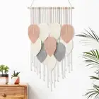 Alynsehom Macrame Wall Hanging, Boho Woven 16.5L" x 29.5W"