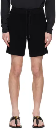 towelling-finish deck shorts IT52,IT50,IT44,IT48 Black