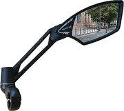 MEACHOW NEW Handlebar Bike Mirror, Scratch Resistant Glass Lens, Ultra-HD, E-bike Mirror, Bicycle Mirror, Rotatable Safe Rearview Mirror, (Silver Right Side) ME-011RS