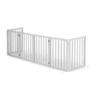 Pawz Wooden Pet Gate Dog Fence Safety Stair Barrier Security Door 6 Panels 282cm