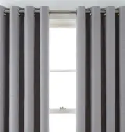 JCP Liz Claiborne Skyline Gray Quinn Basketweave Grommet Curtain Panel 50 X 63