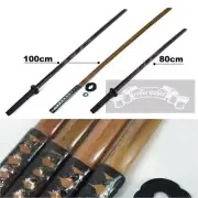 Bokken Wooden sword Kendo Cosplay Practice Decorate Samurai 100cm/80cm AU STOCK