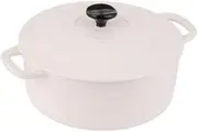Chasseur Macaron Collection Casserole, 24 cm Size, Antique Cream