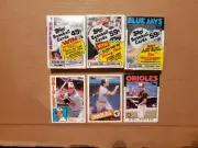 1984,85,86 Topps Baseball Unopened Cello Packs With 3 Ripken Cards, Excellent...