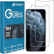 T Tersely Tempered Glass Screen Protector for iPhone 11 Pro, iPhone Xs and iPhone X 5.8-Inch, Case Friendly, 2 Pack