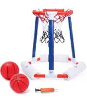 EagleStone Pool Basketball Hoop, Toddler Hoop Indoor for Kids blue