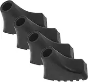 4 Pack Hiking Pole Tips Anti-Skid Walking Stick Foot Covers for Rubber Tips Cane Tip Protectors Non-Slip Cane Ends