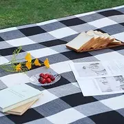 Xoxel Waterproof Thickened Picnic Rug 79x79 - Extra Large Sandproof Beach Mat for Camping, Park & Outdoor - Lightweight Foldable Portable Washable Outdoor Blanket (Black)
