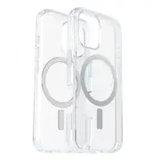 OtterBox Symmetry Clear MagSafe Apple iPhone 16 Case Clear - (77-96369), Antimicrobial, DROP+ 3X Military Standard, Raised Edge