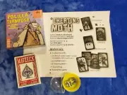 Polilla Tramposa/"Cheating Moth" Card Game~Mogel Motte +Playing Cards+Clear Dice