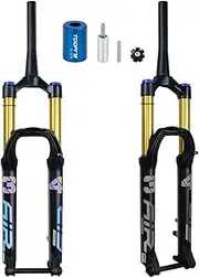 Mountain Bicycle Suspension Forks 27.5 29 Inch Ultra-Light Mountain Bike Bike Front Fork 160mm Travel 28.6 Threadless Tapered Steerer Thru Axle 15 * 100MM Damping