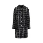[Giambattista Valli] Giambattista Valli-Black And White Checked Bouclé Coat-Donna 40 IT