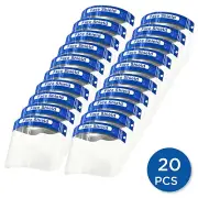 Superior Protection Full Face Shield Mask: Reusable, Washable, & Sturdy (20 PCS)