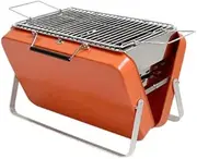 BBQ Grill Outdoor Charcoal Grill with Stainless Steel Barbecue Net, Folding Portable Lightweight Barbecue Grill Tools for Outdoor Barbecues Camping Tr