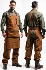 Farrier Apron Suede Leather for Adults | Unisex Horse Shoeing Chaps with Pockets