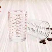 Liquid Measuring Glass Cup 05 oz/ 150ml Red, Set of 2