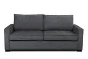 Divano Isaac Queen Upholstered Fabric Sofa Bed Lounge Couch With Memory Mattress Foam- Storm