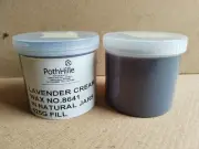 Two Lavender Cream Wax Pots Tub Jar Depilatory Face Leg Body Waxing Strip K6B3