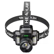 LED Headlamp Camping Rechargeable Headlight Head Torch Fishing Light
